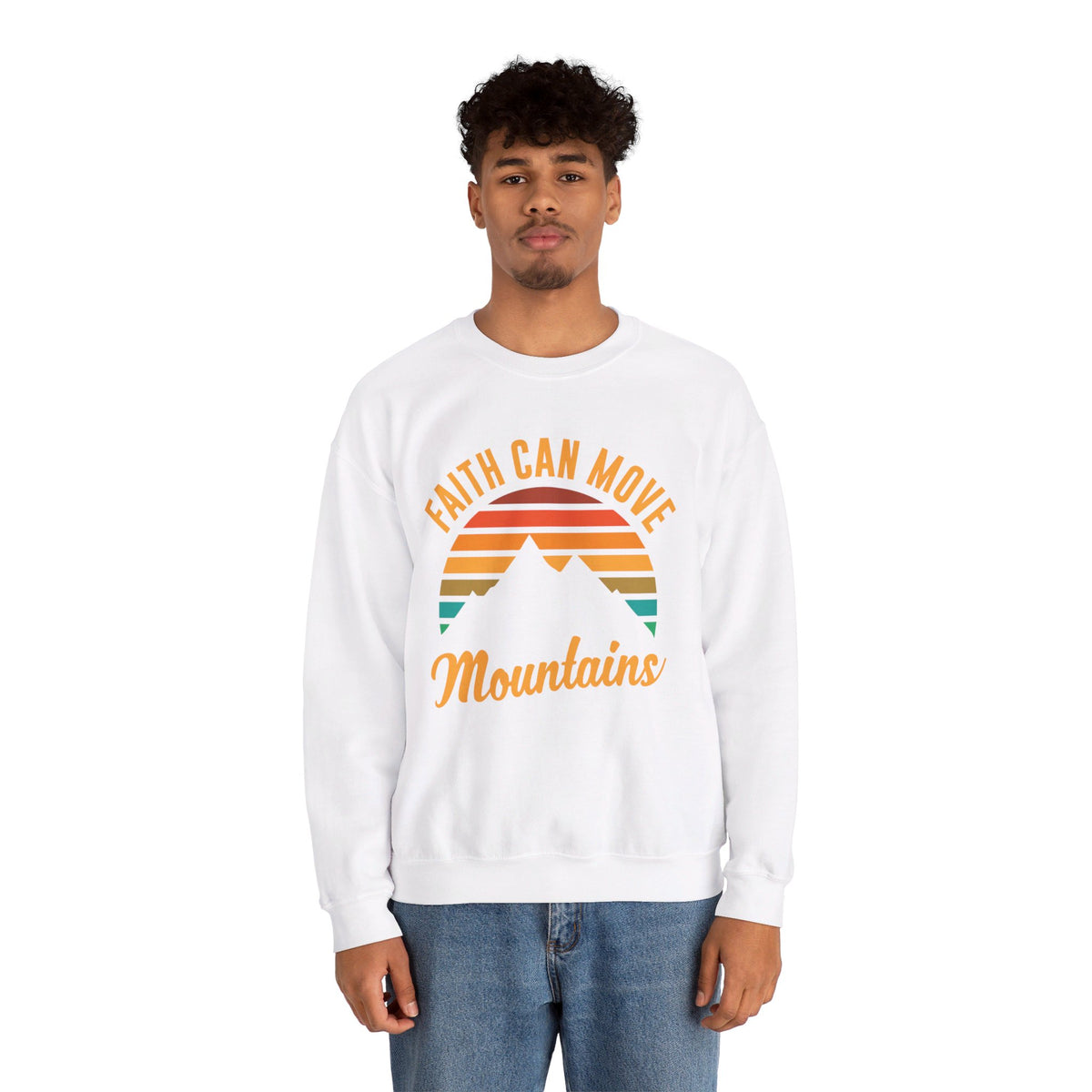 Faith Can Move Mountains Sweat-shirt unisexe 