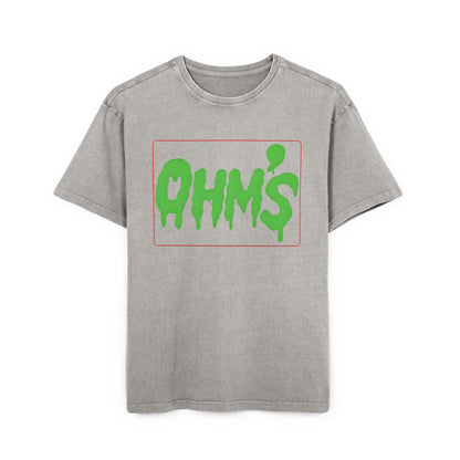 T-Shirt Olm’s Mann Acid Washed Heavy Oversize Tee for Men
