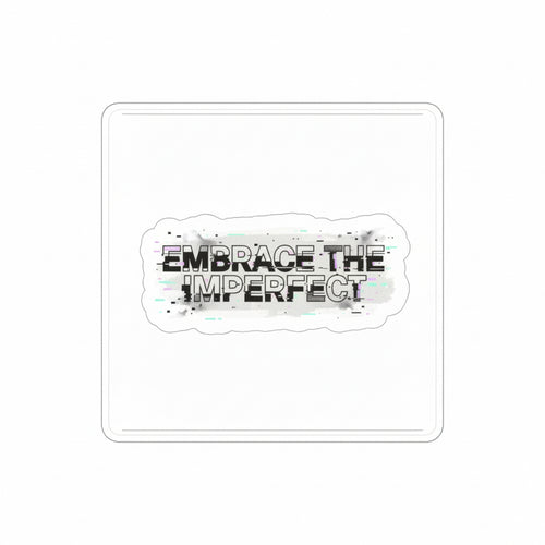 Embrace the Imperfect Sticker | Analog Error glitch art, VHS static