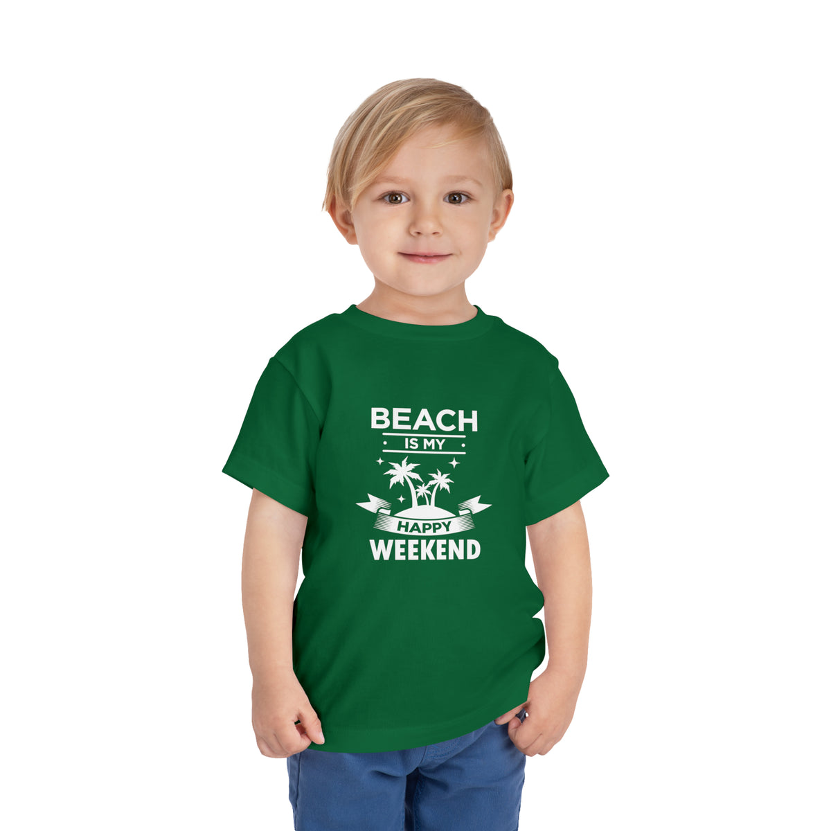 Beach Is My Happy Weekend Toddler Tee
