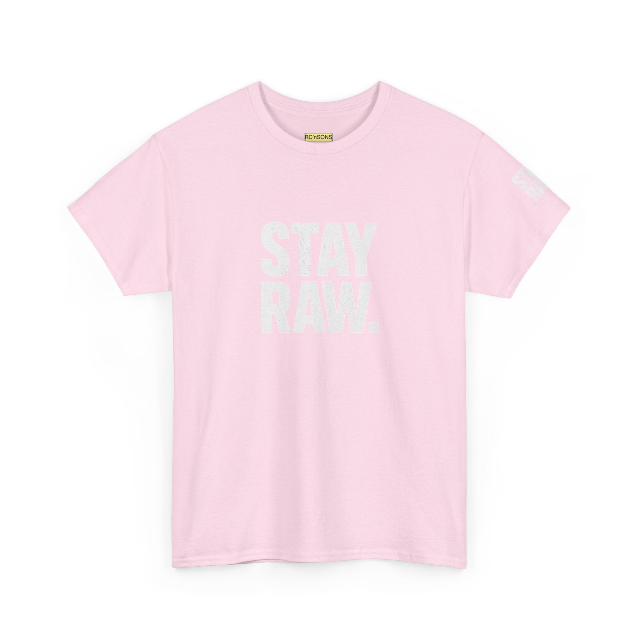 Raw Energy Unisex Tee - Stay Raw, Casual Wear, Street Style, Everyday Outfit, Graphic Tee, Gift for Him/Her Printify