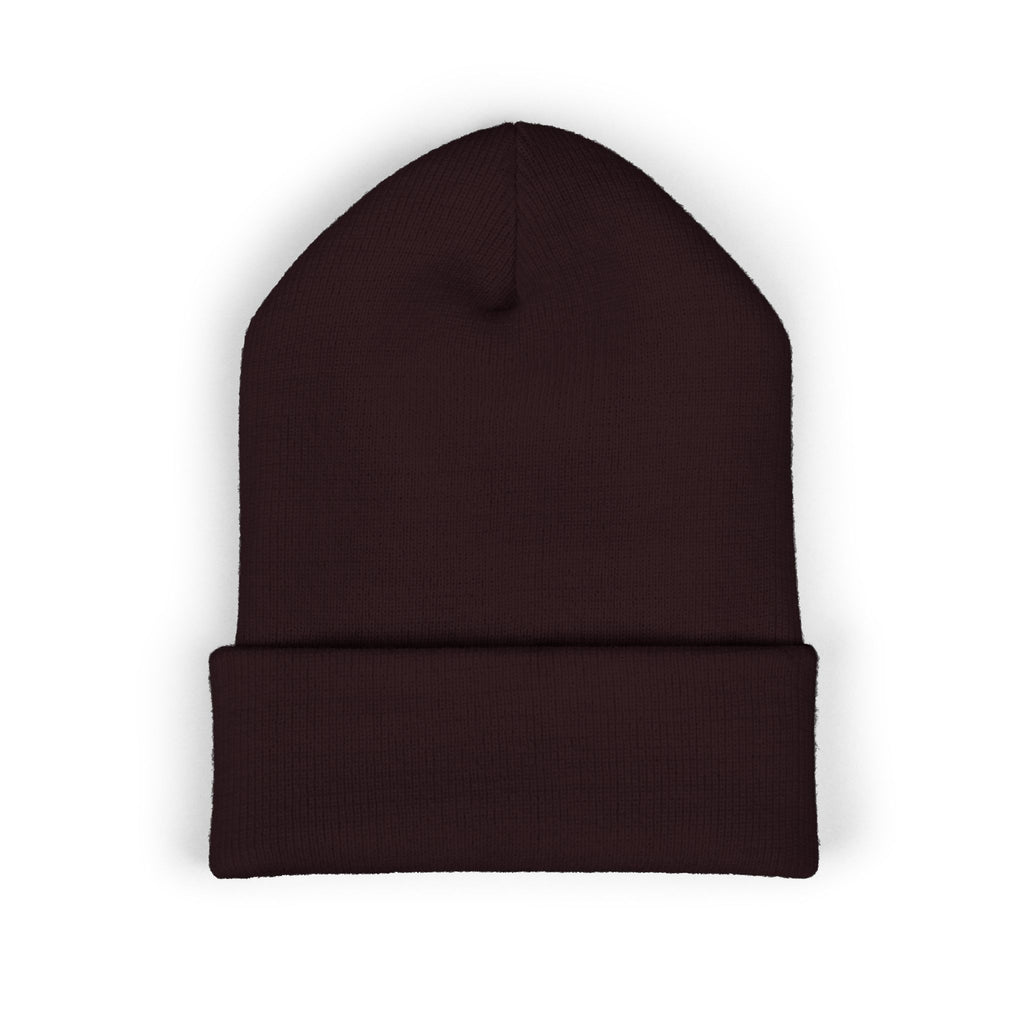 Embroidered Pushup Cuffed Beanie - Stylish Winter Accessory