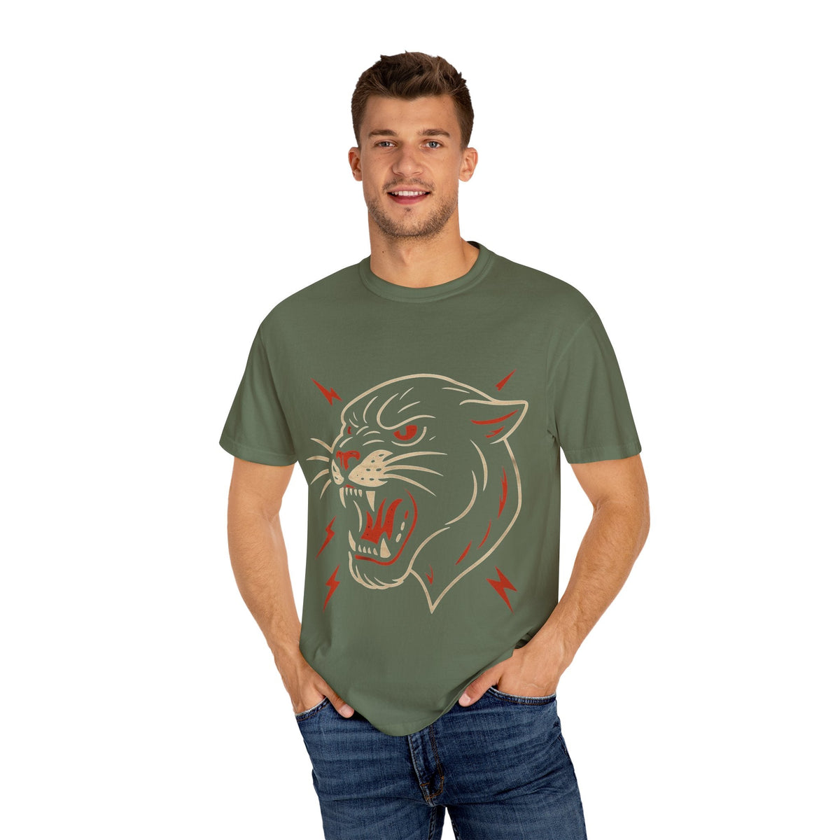 Roar Garment-Dyed T-shirt Printify