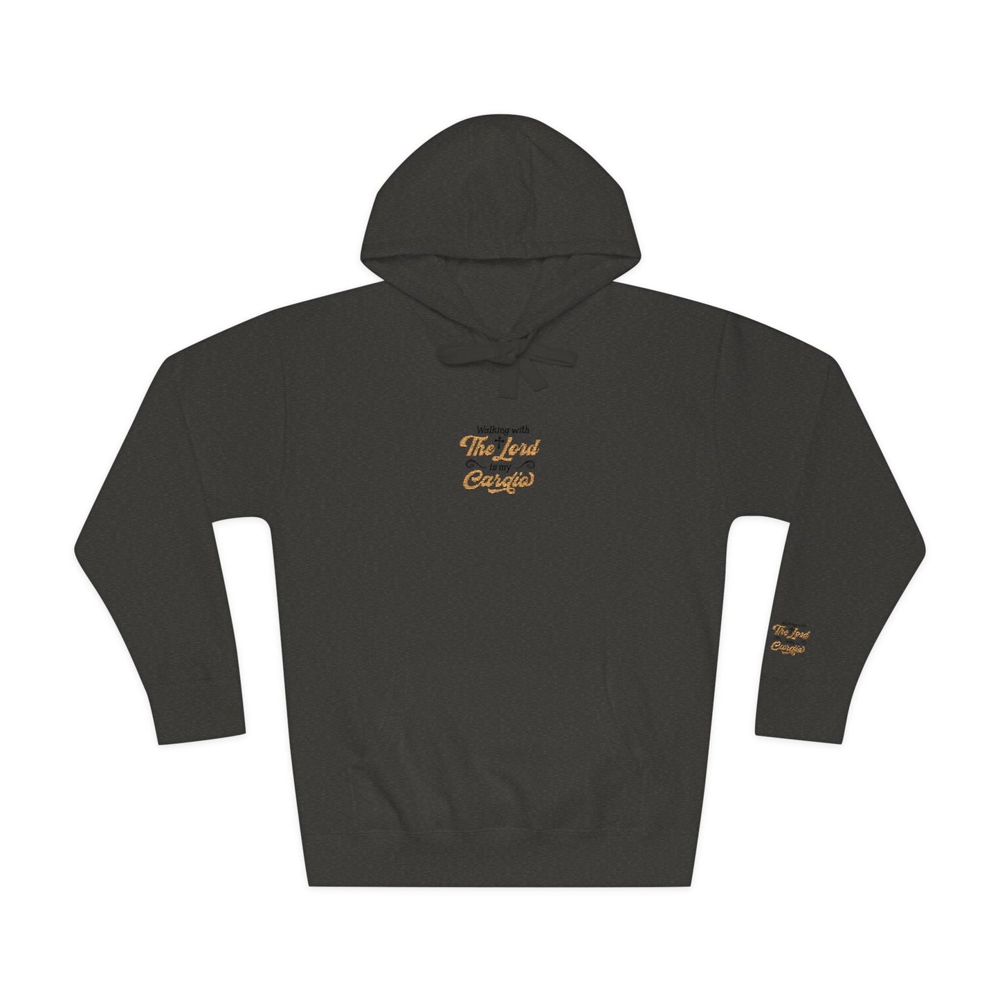Religious Fleece Hoodie - Walking with the Lord Printify