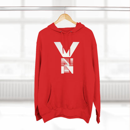 Stylish Three-Panel Fleece Hoodie Printify