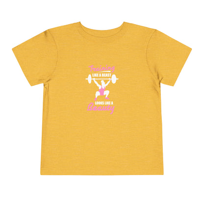 T-shirt pour tout-petits S'entraîner comme une bête 