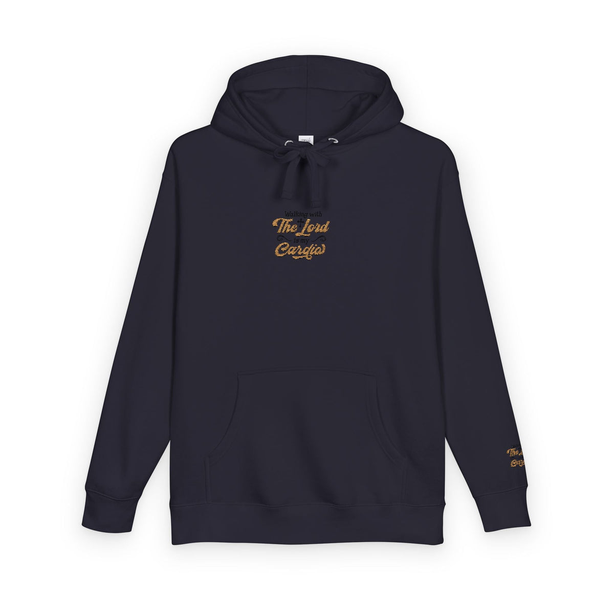 Religious Fleece Hoodie - Walking with the Lord Printify