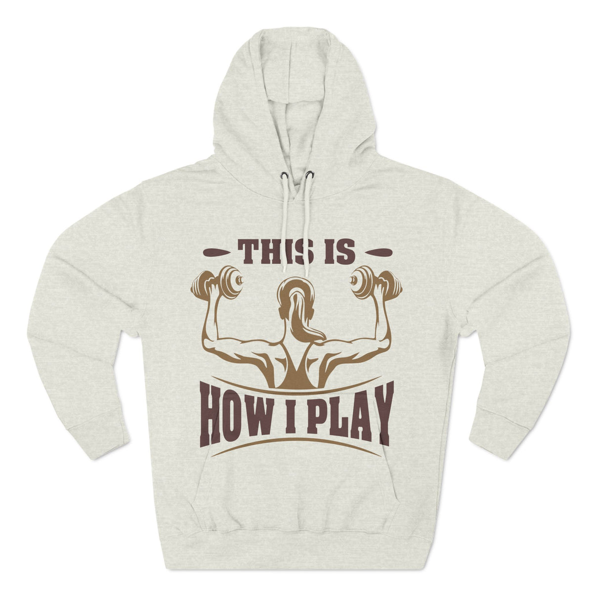 Rcnsons Unisex Three-Panel Fleece 'Play' Hoodie