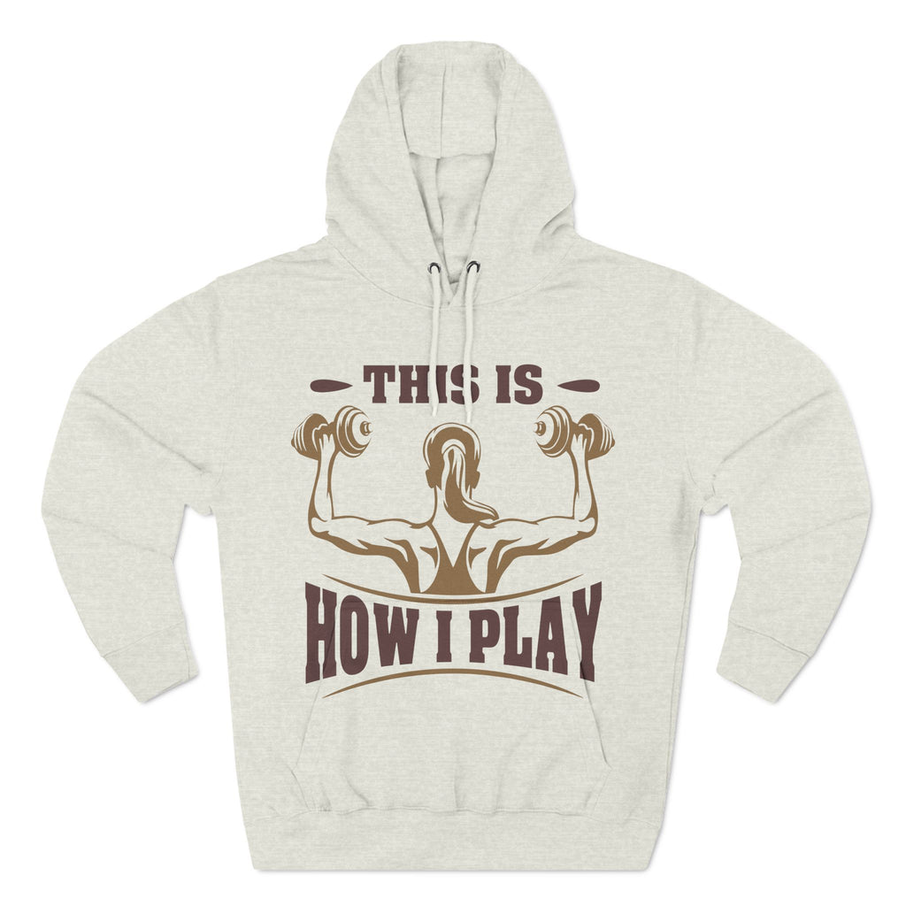 Rcnsons Unisex Three-Panel Fleece 'Play' Hoodie