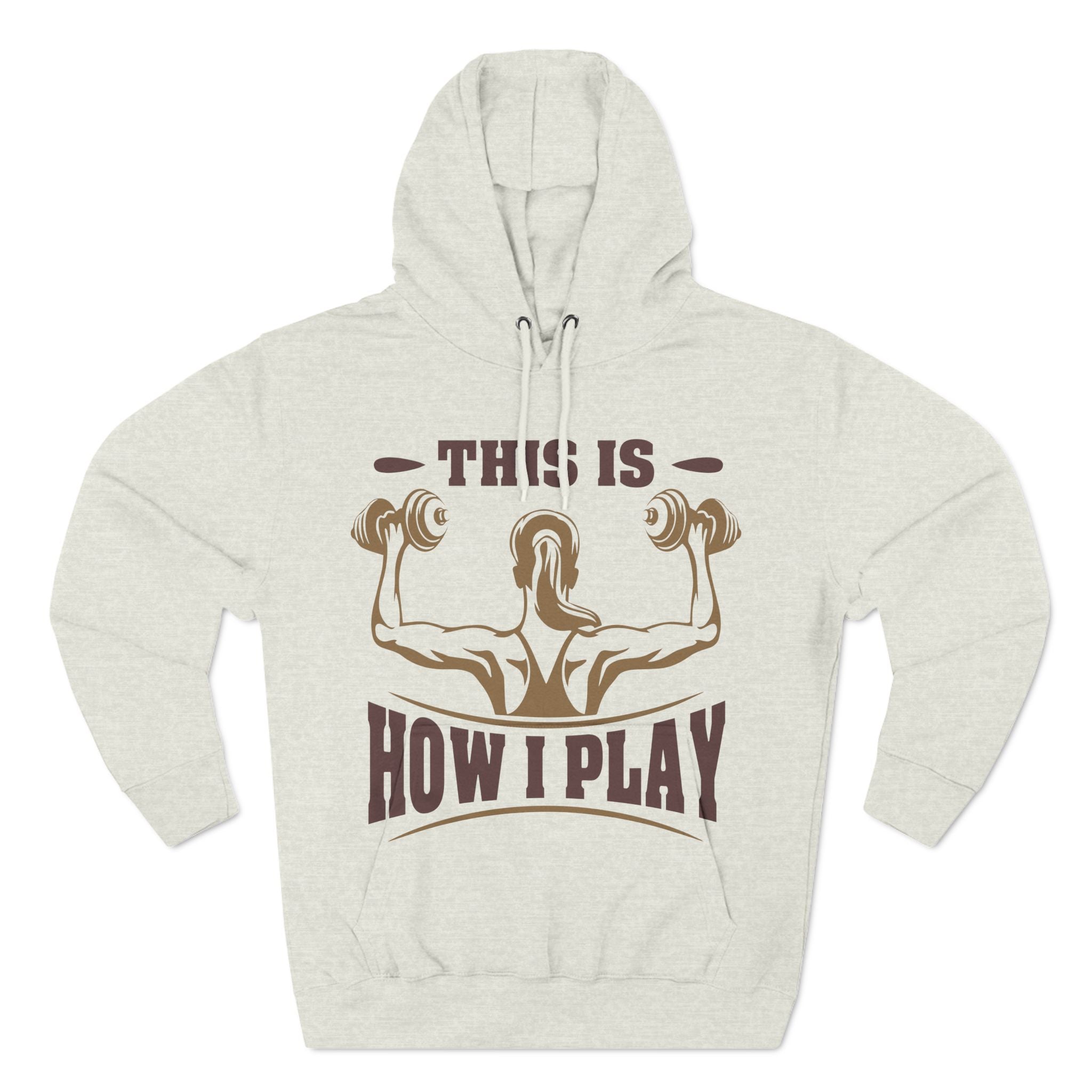 Rcnsons Unisex Three-Panel Fleece 'Play' Hoodie