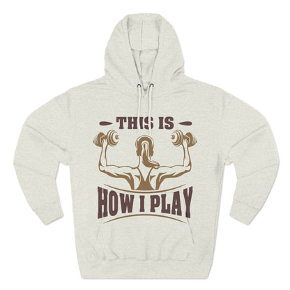 Rcnsons Unisex Three-Panel Fleece 'Play' Hoodie