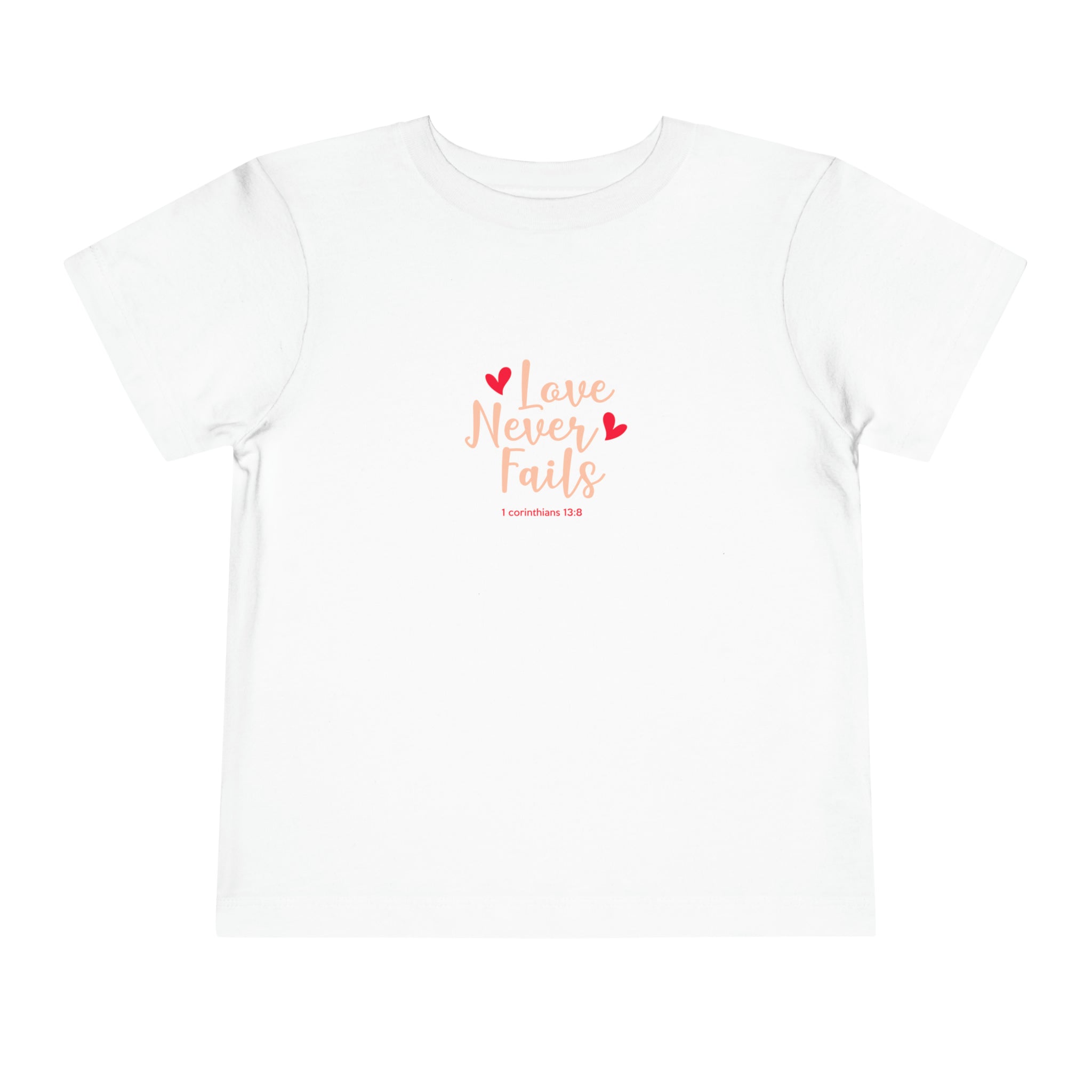 L’amour n’échoue jamais T-shirt pour tout-petits 