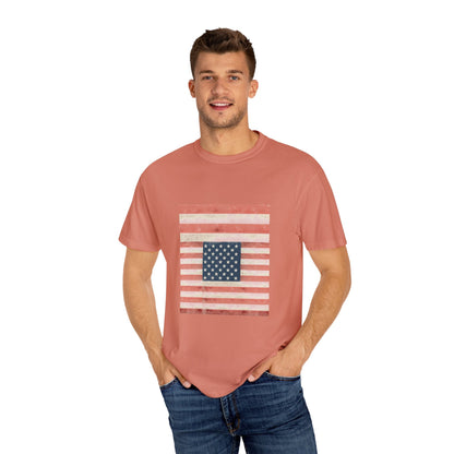 Patriotic Garment-Dyed T-Shirt | Perfect for 4th of July, Memorial Day, Casual Wear, Gifts, Americana Style Printify