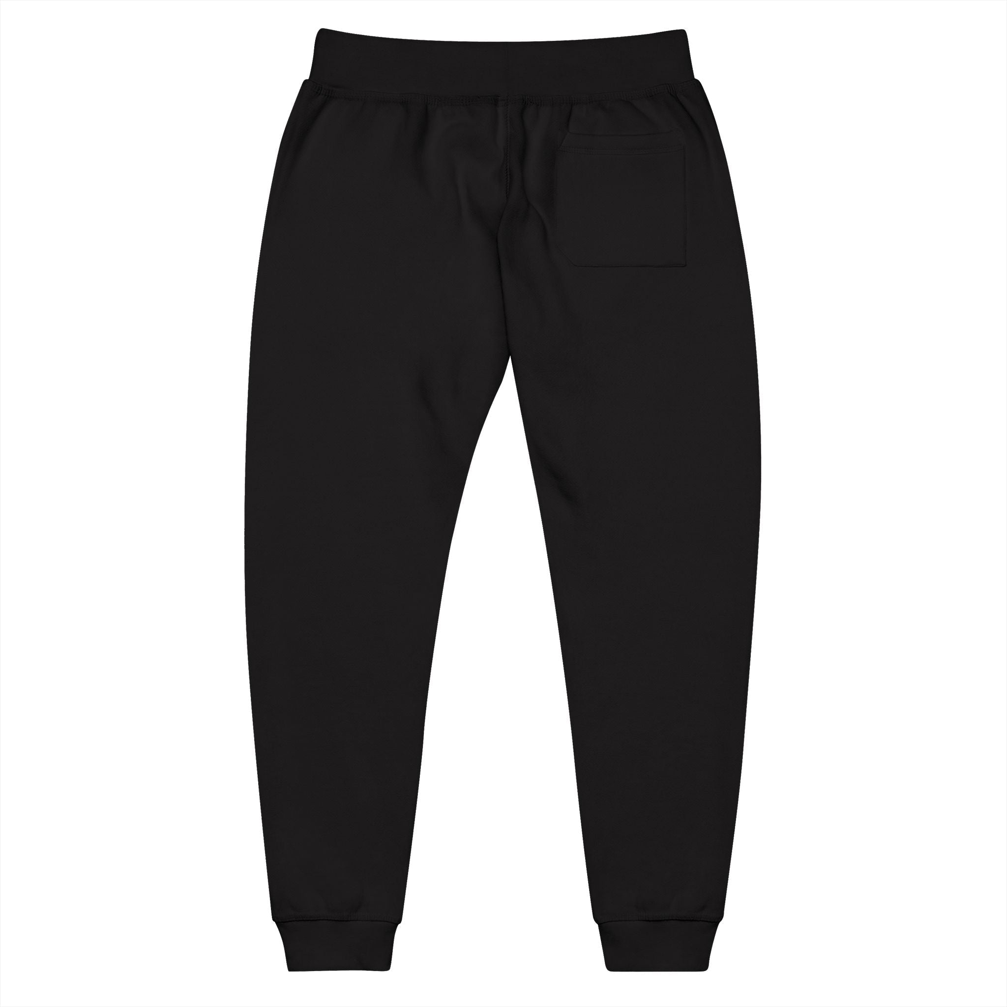 Cozy Cat Embroidered Fleece Sweatpants for Relaxation & Lounging Printify