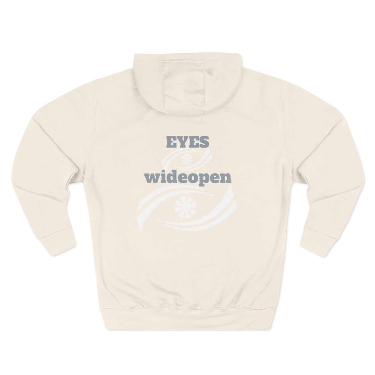 Fleece Hoodie, Cozy Warmth, Casual Style, Perfect for All Seasons, Gift for Friends, EYES wideopen Design