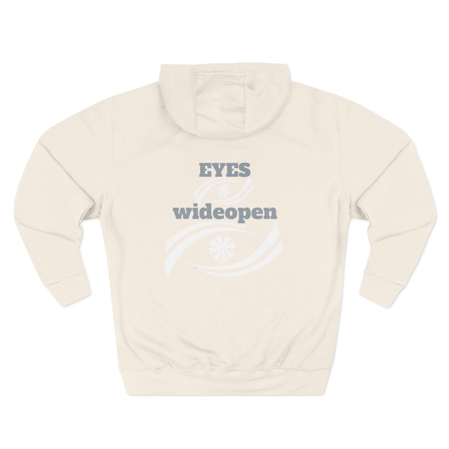 Fleece Hoodie, Cozy Warmth, Casual Style, Perfect for All Seasons, Gift for Friends, EYES wideopen Design