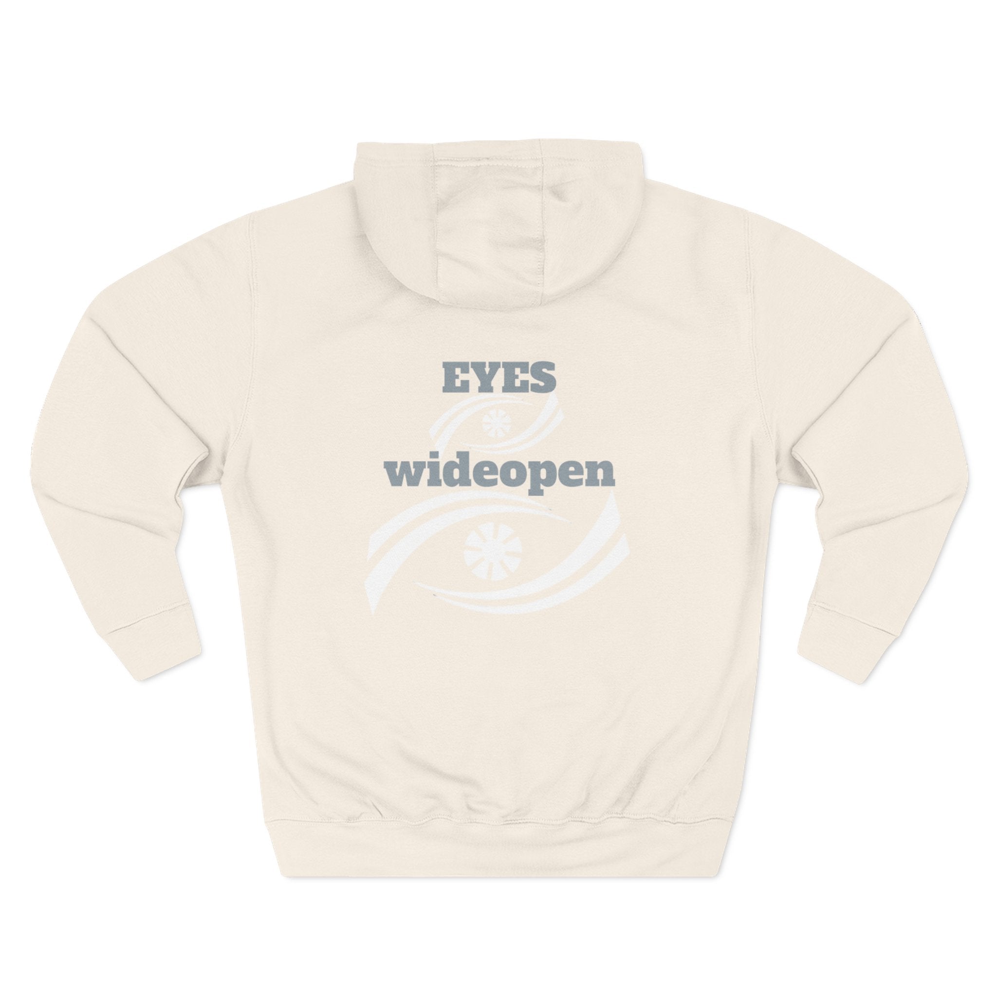 Fleece Hoodie, Cozy Warmth, Casual Style, Perfect for All Seasons, Gift for Friends, EYES wideopen Design