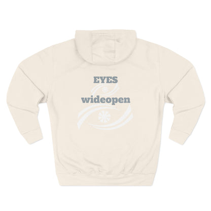 Fleece Hoodie, Cozy Warmth, Casual Style, Perfect for All Seasons, Gift for Friends, EYES wideopen Design