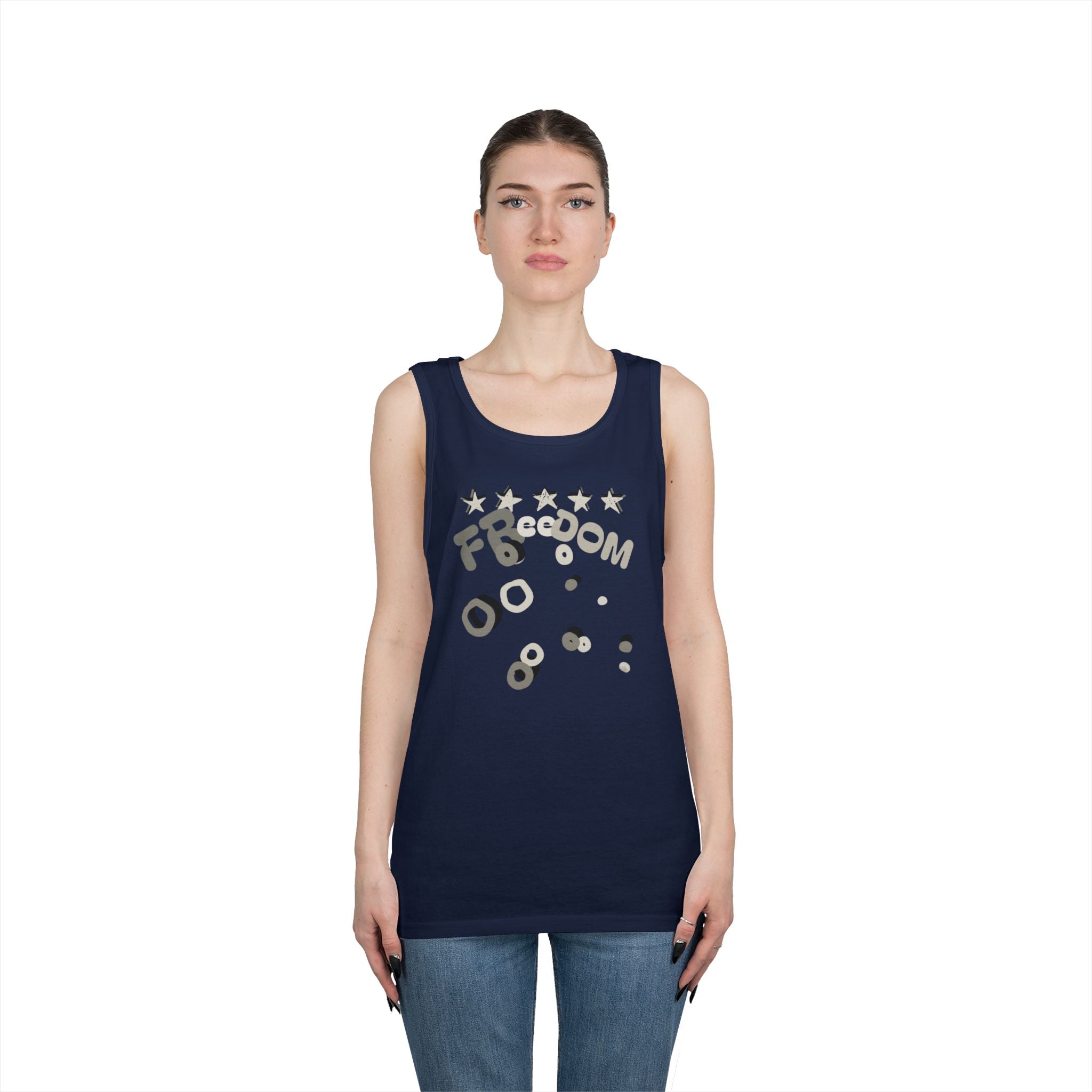 Heavy Cotton Tank Top-Freedom