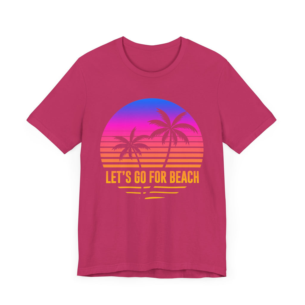 Allons-y pour la plage Tee-shirt unisexe 