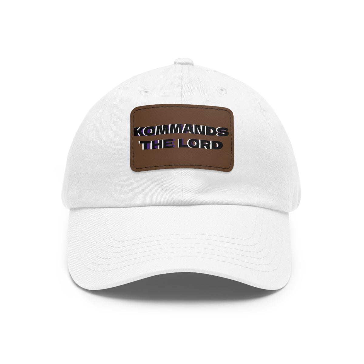 Dad Hat - Kommands The Lord Leather Patch Cap