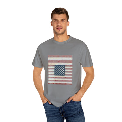Patriotic Garment-Dyed T-Shirt | Perfect for 4th of July, Memorial Day, Casual Wear, Gifts, Americana Style Printify