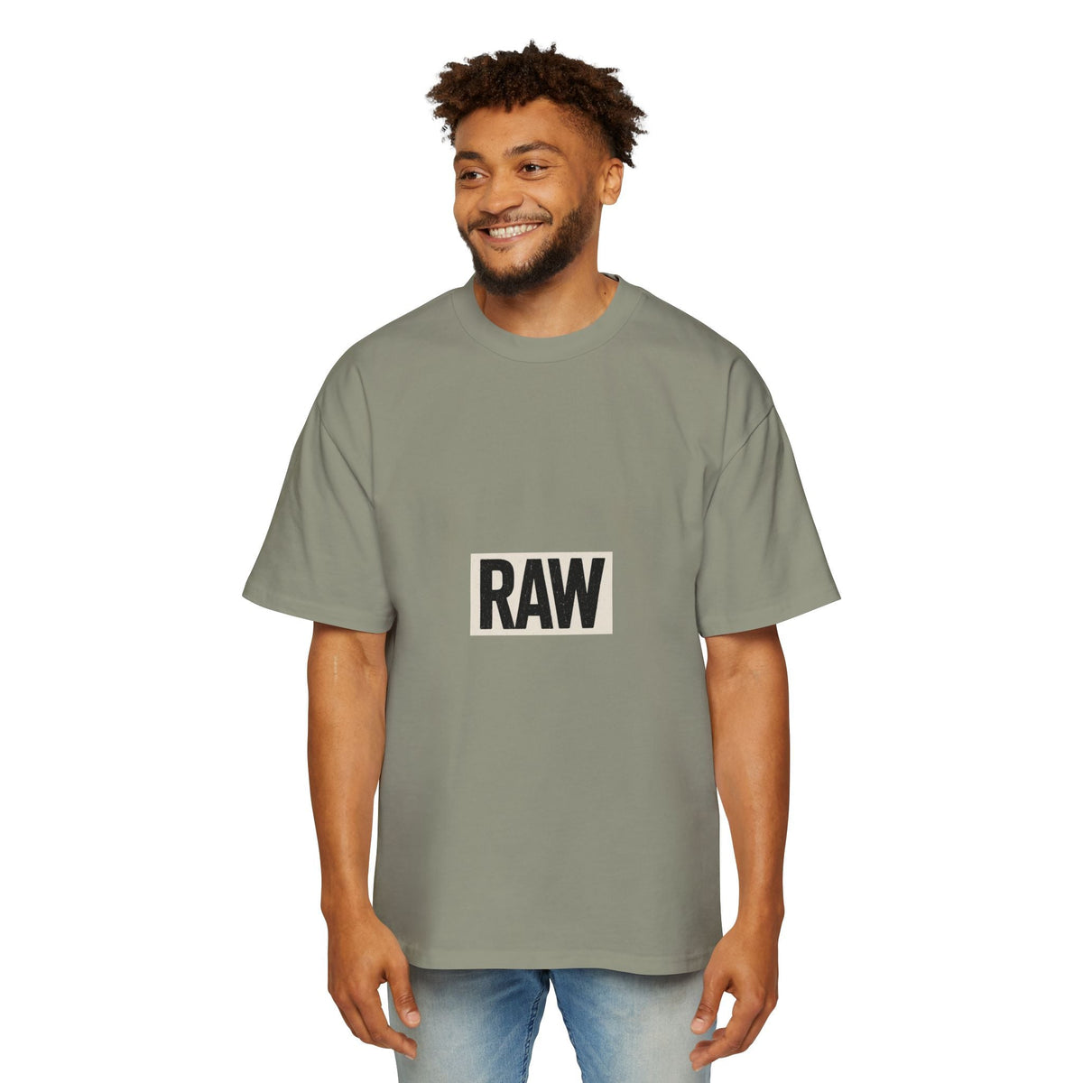 Oversized Tee - Raw Unique Design Printify