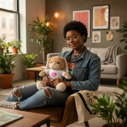 Cute Plush Toy with T-Shirt Printify