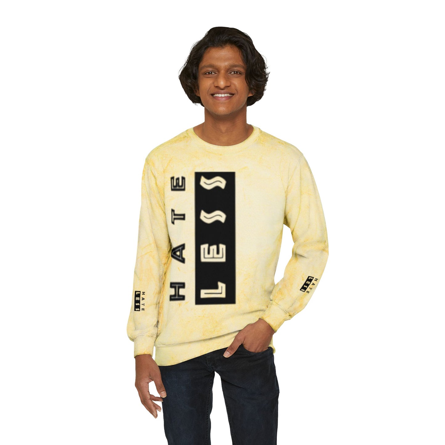 Color Blast Crewneck Sweatshirt - Hate Less Statement Apparel