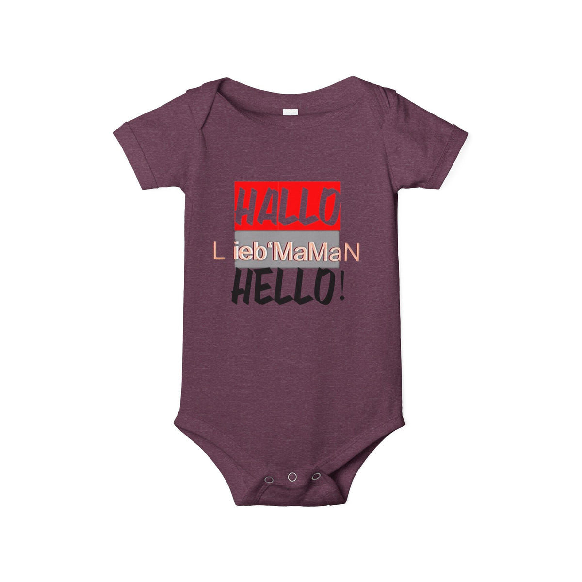 Hello Baby Bodysuit - Cute Multilingual Infant Jersey One Piece