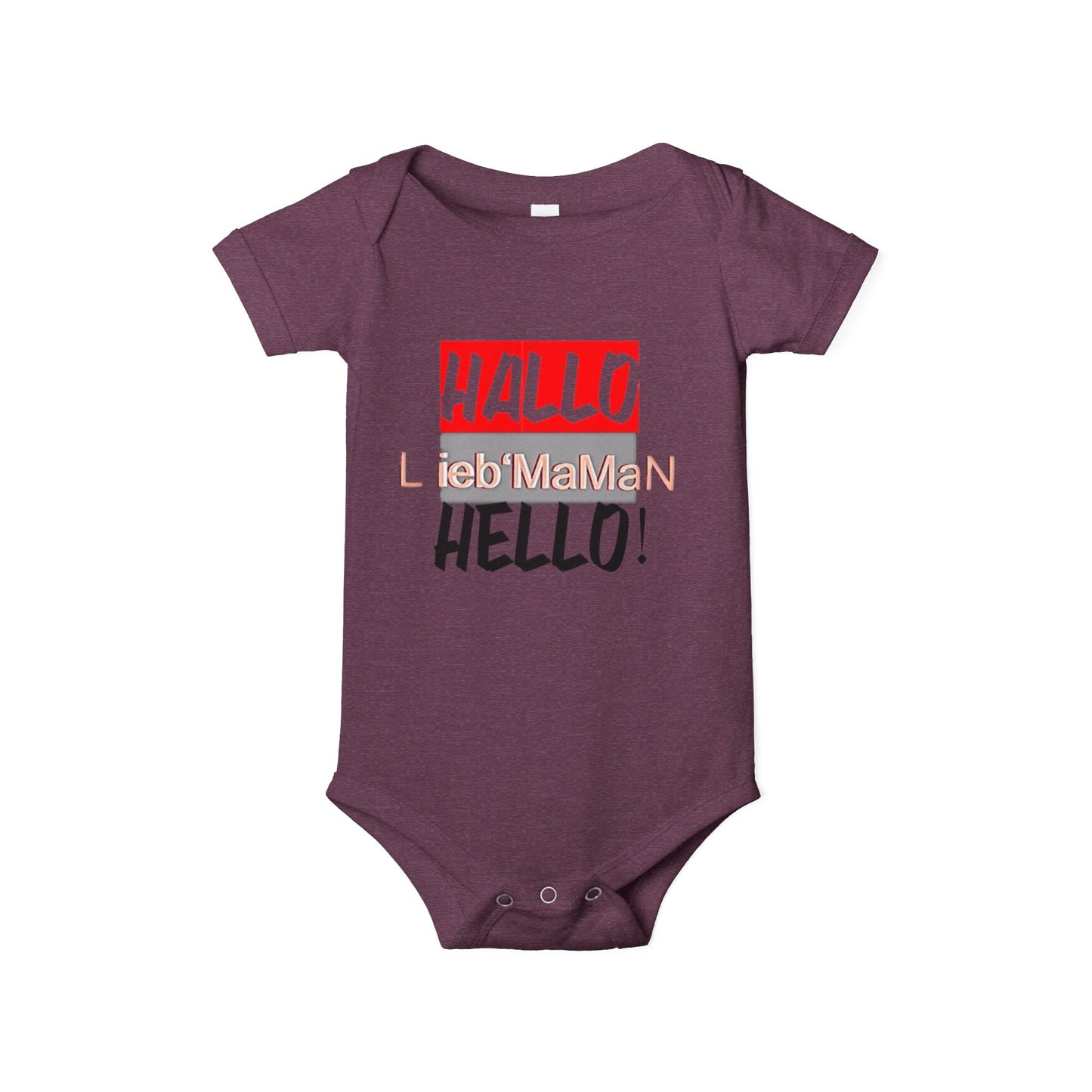 Hello Baby Bodysuit - Cute Multilingual Infant Jersey One Piece