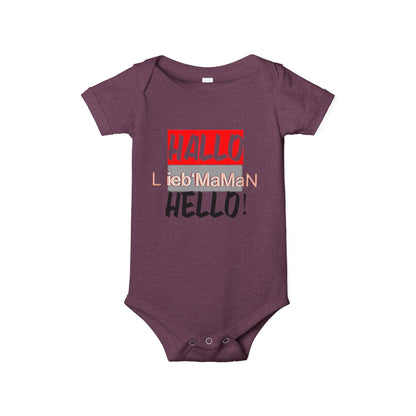 Hello Baby Bodysuit - Cute Multilingual Infant Jersey One Piece