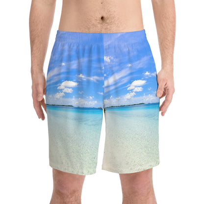 Men's Elastic Beach Shorts (AOP)