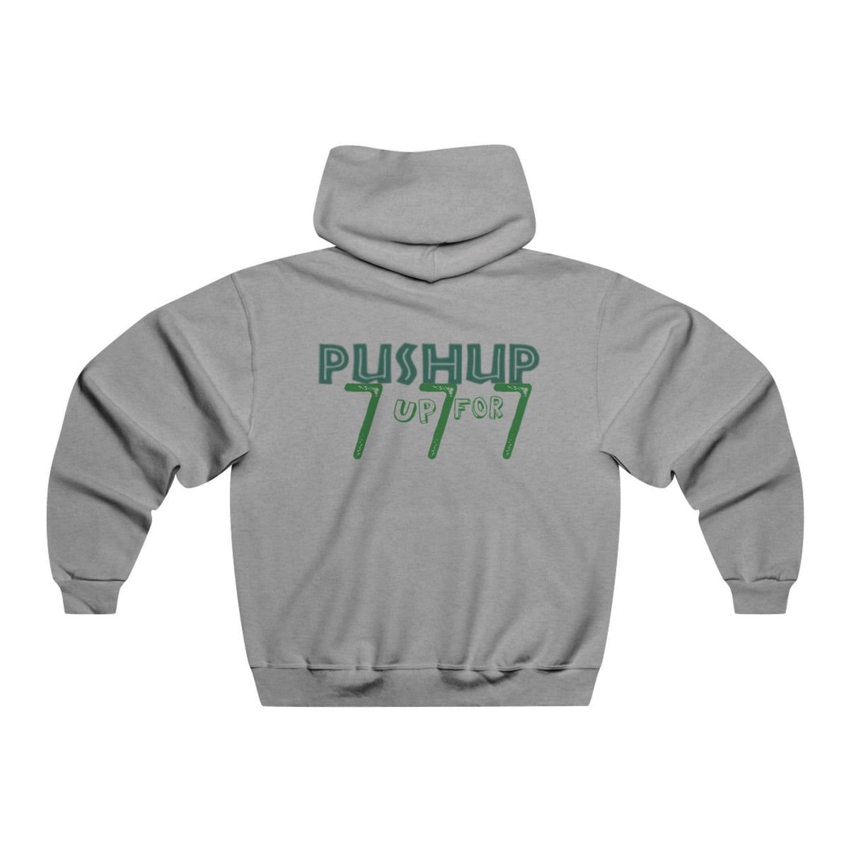 Push-Up 777 Graphic Hooded Sweatshirt for Fitness Enthusiasts