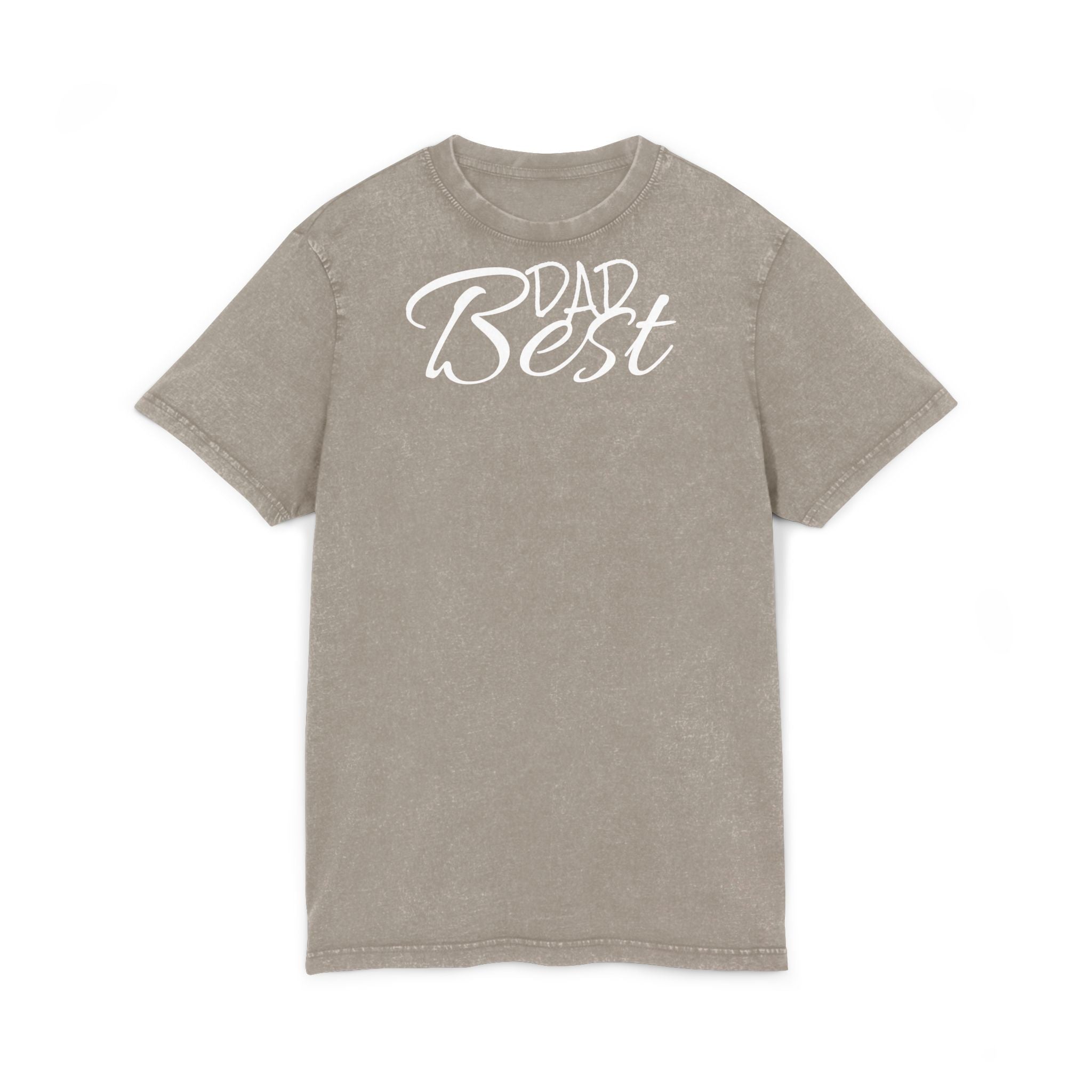Acid Washed Dad Best Tee - Vintage Style T-Shirt for Father's Day & Casual Wear