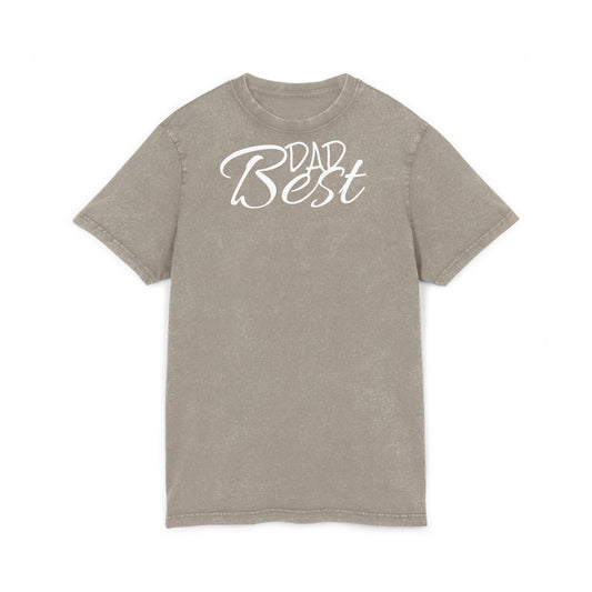 Acid Washed Dad Best Tee - Vintage Style T-Shirt for Father's Day & Casual Wear