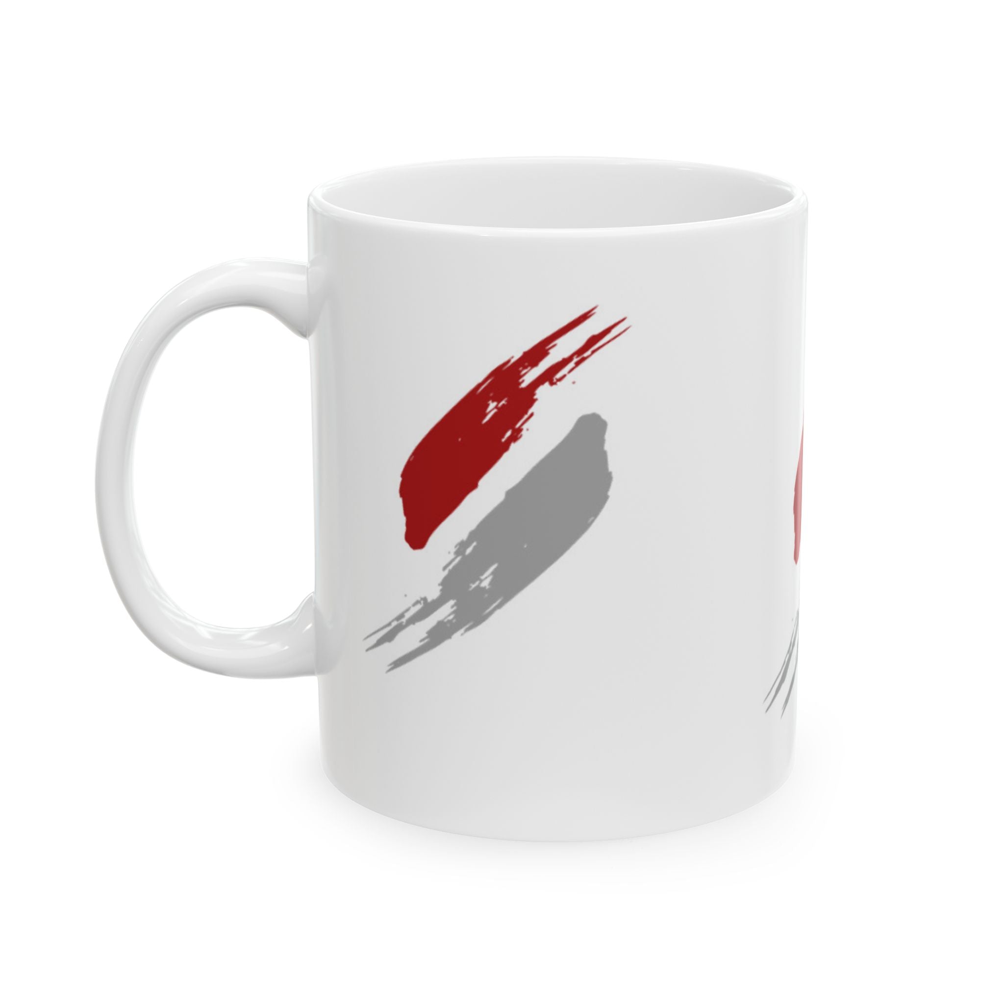 Artistic Brushstroke Ceramic Mug - Coffee Cup, Tea Mug, Handcrafted Gift, Modern Art Decor, Home Kitchen Essentials