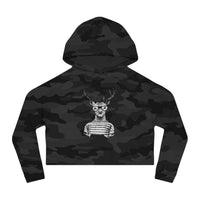 Rain Deer Cropped Hooded Sweatshirt