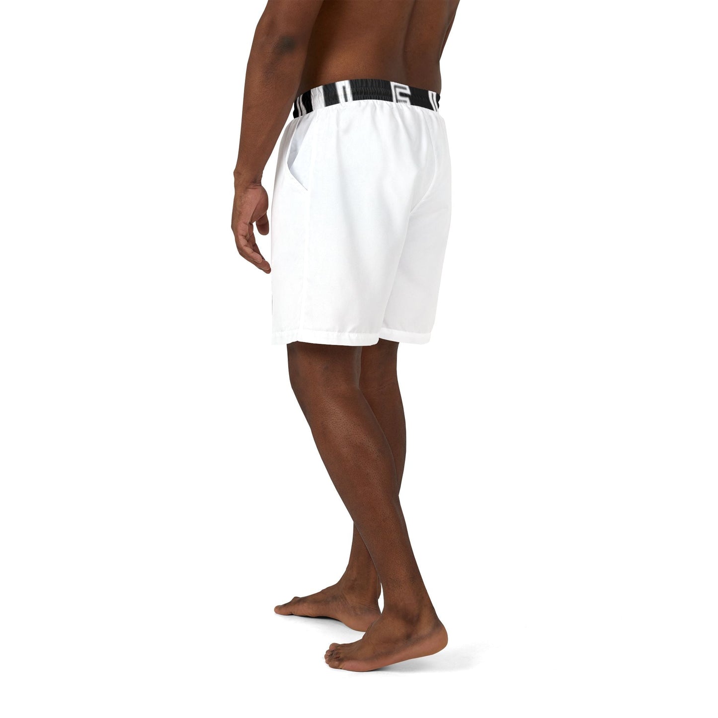HATE LESS Unisex Swim Shorts - Comfortable & Stylish Beachwear Printify