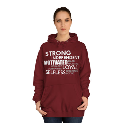 Strong Independent Motivated Unisex Hoodie