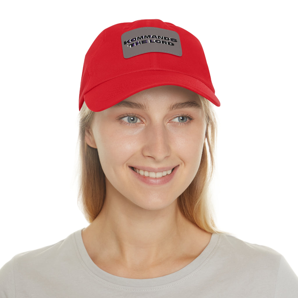 Dad Hat - Kommands The Lord Leather Patch Cap