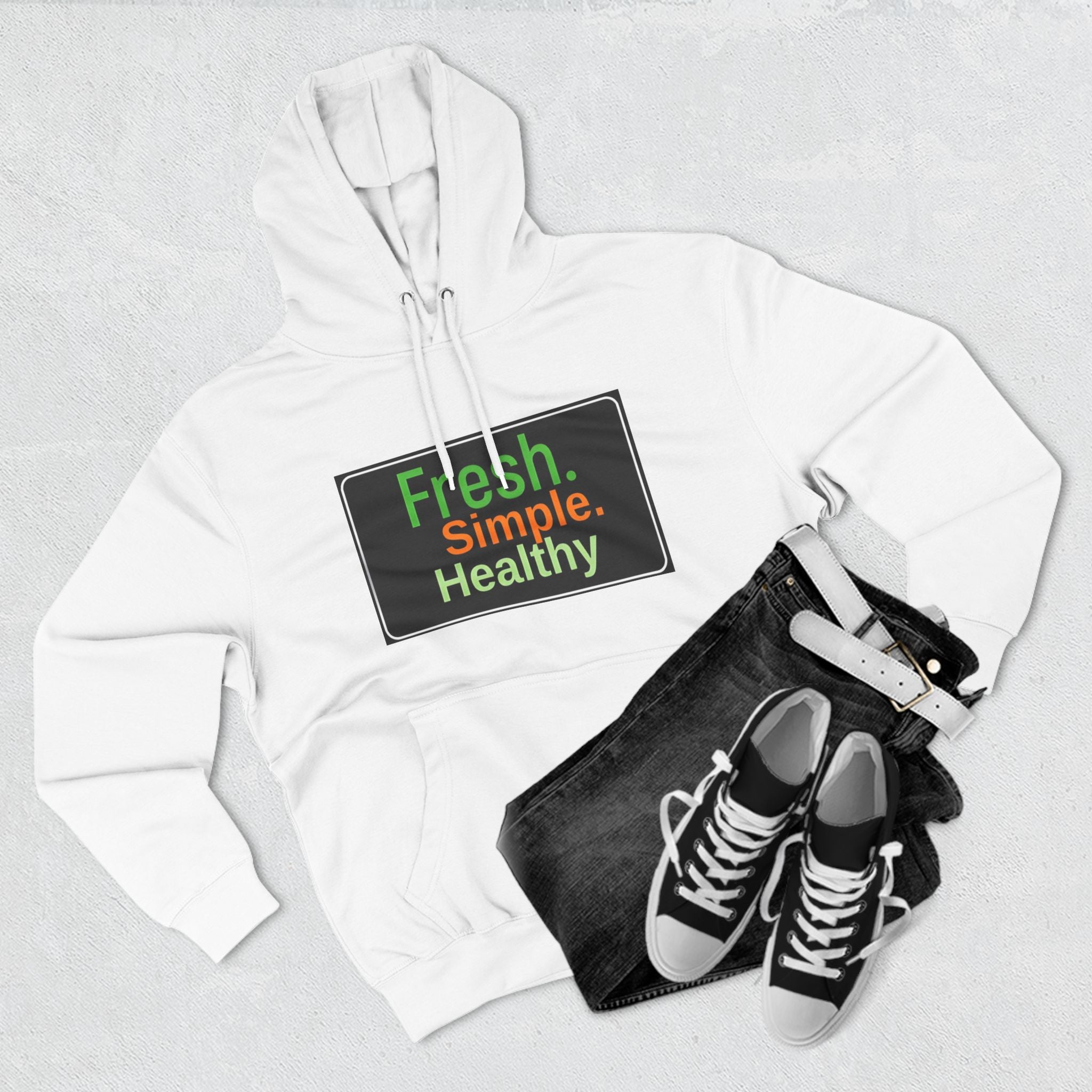 Unisex Three-Panel Fresh Simple Hoodie