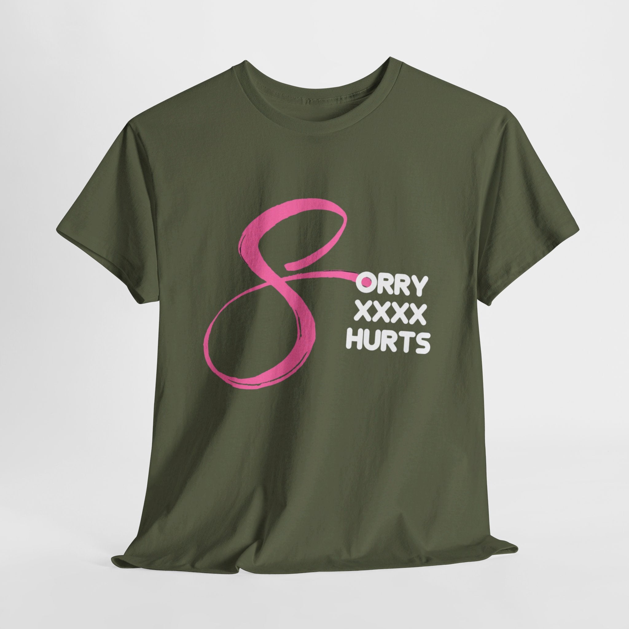 RCNSONS Unisex Heavy Cotton SORRYXHURTS Tee