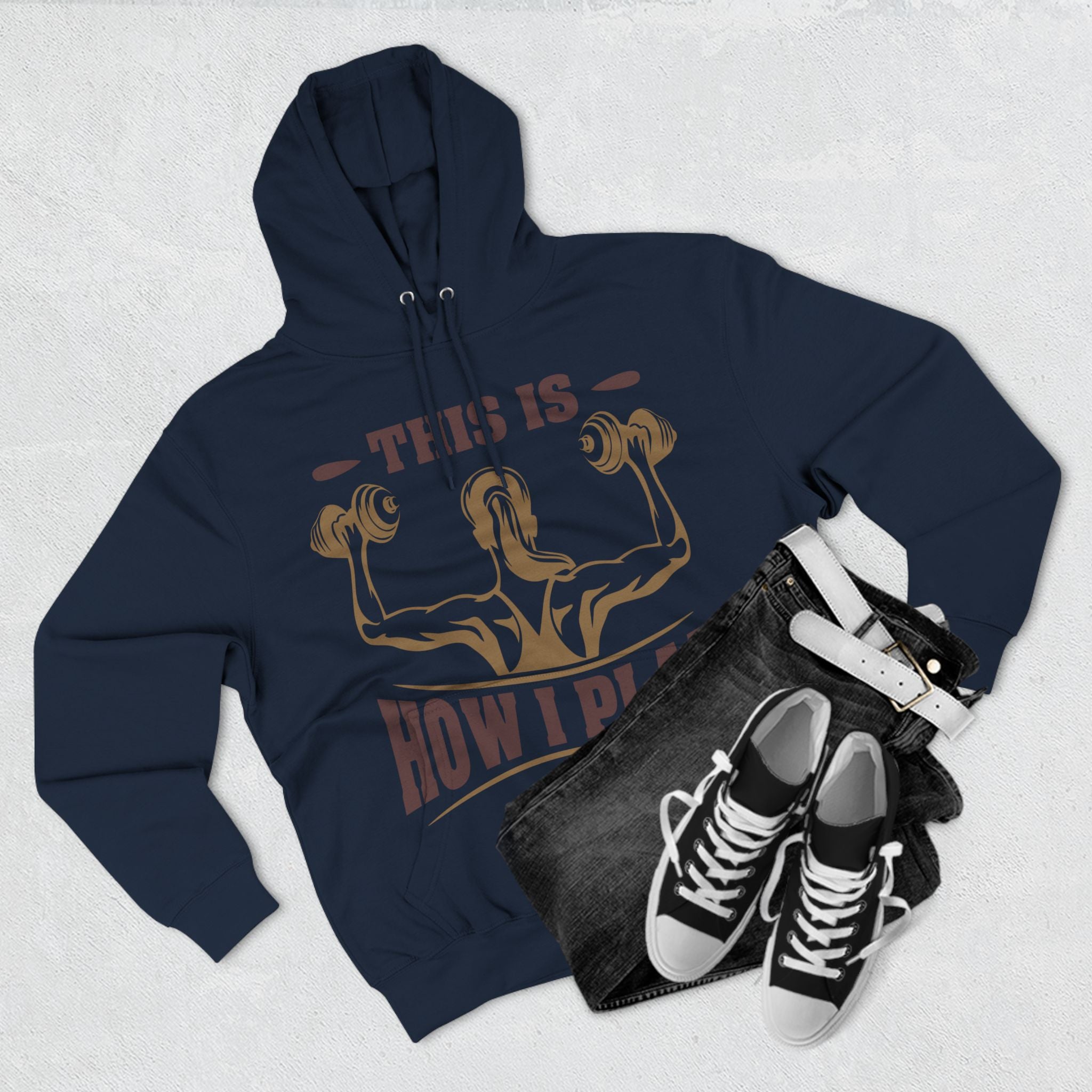 Rcnsons Unisex Three-Panel Fleece 'Play' Hoodie
