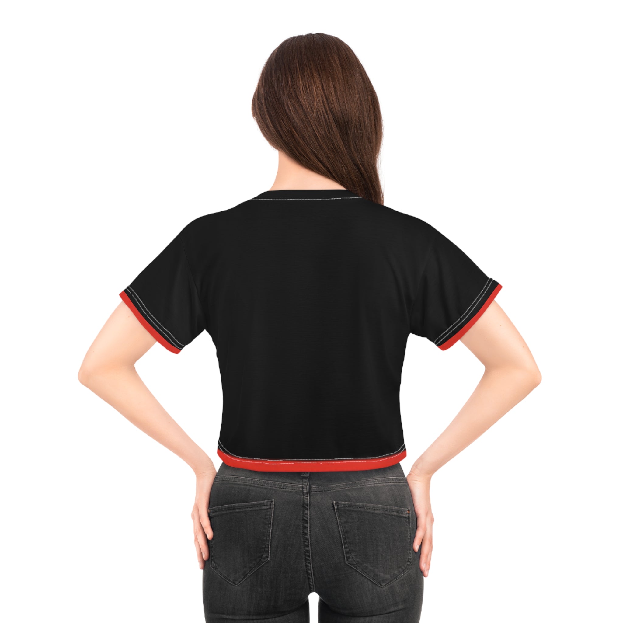 Trendy Cropped Tee, Casual Chic Top, Summer Fashion, Festival Wear, Everyday Style, Gift for Her, Edgy Graphic Tee