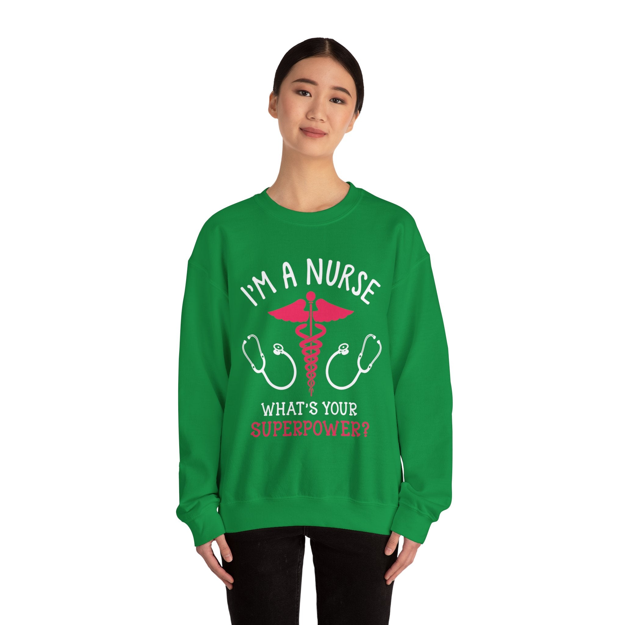 Je suis un sweat-shirt unisexe infirmière 