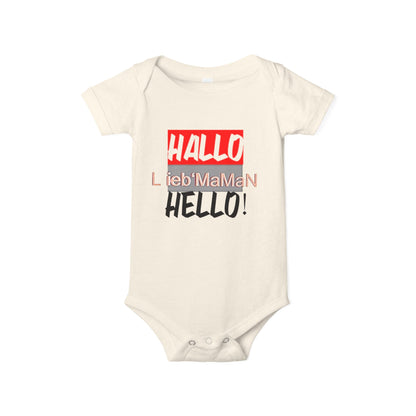 Hello Baby Bodysuit - Cute Multilingual Infant Jersey One Piece