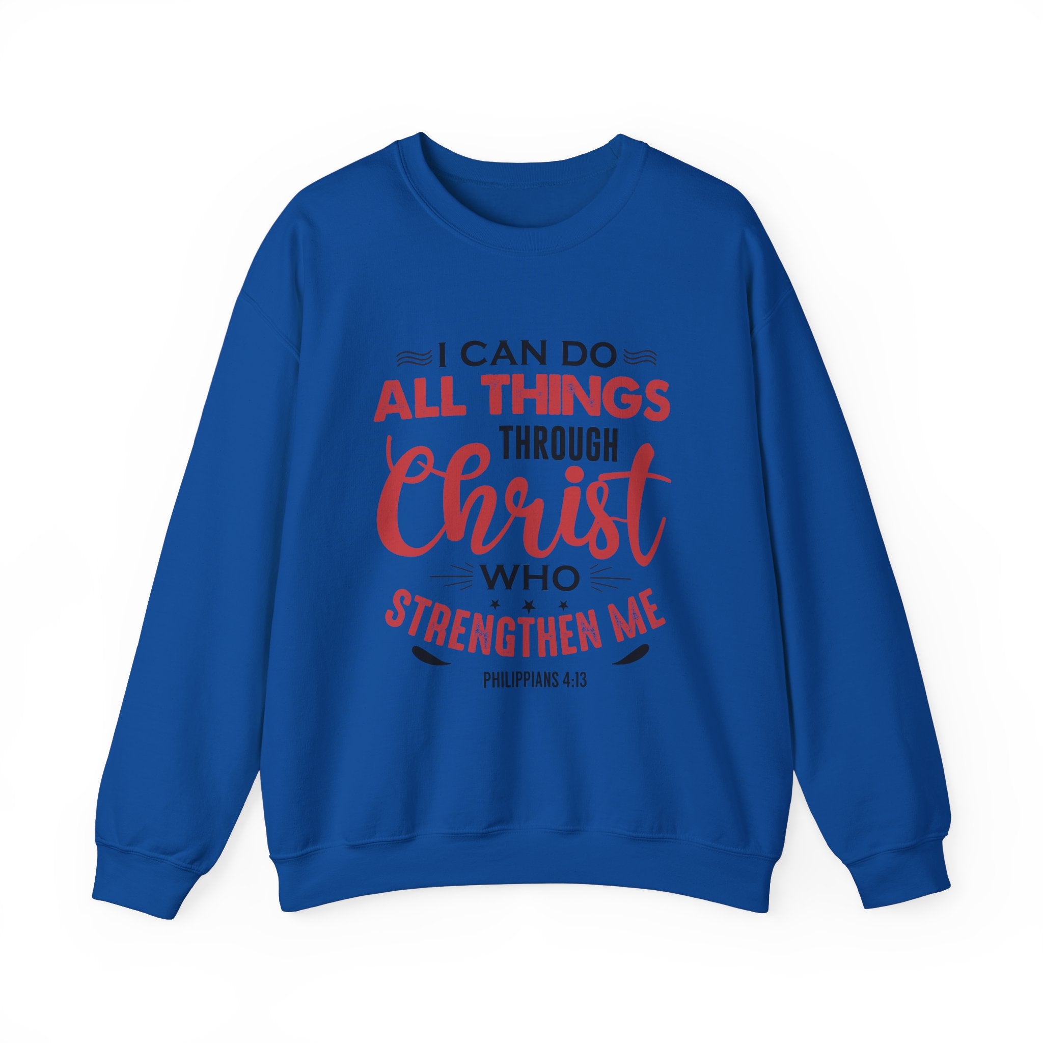 Je peux tout faire à travers le Christ Sweat-shirt unisexe 