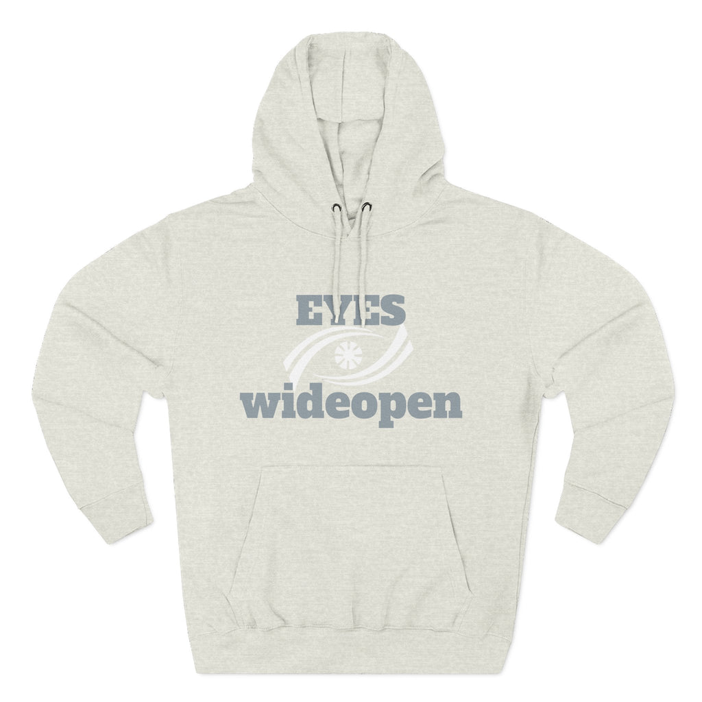 Eyes Wide Open Fleece Hoodie - Cozy Sweatshirt for Casual Wear, Gifts for Him/Her, Winter Wardrobe Essential, Unisex Hoodie, Relaxed Fit Printify