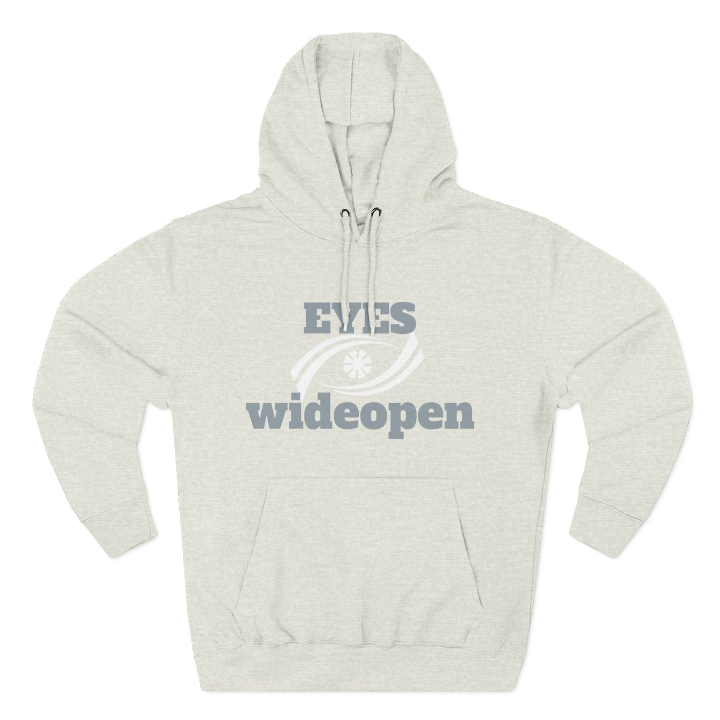 Eyes Wide Open Fleece Hoodie - Cozy Sweatshirt for Casual Wear, Gifts for Him/Her, Winter Wardrobe Essential, Unisex Hoodie, Relaxed Fit Printify